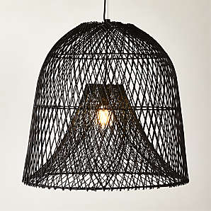 CB2 - February Catalog 2022 - Goldie Nylon-Wrapped Pendant Light