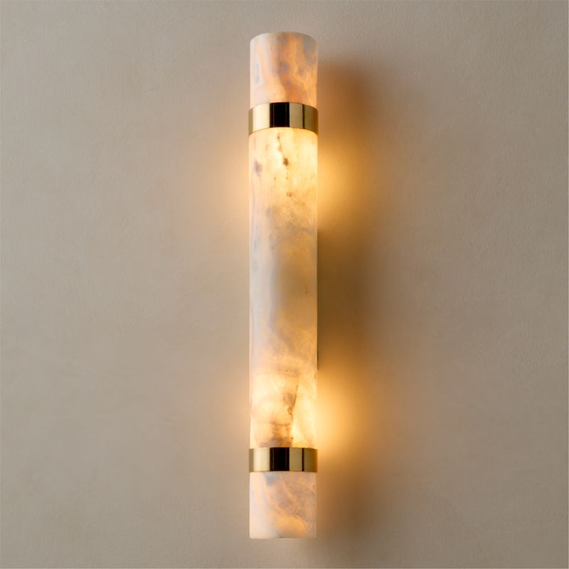 Natalia Onyx Stone Wall Sconce 21.5" - image 4 of 15