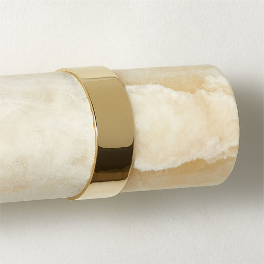 Natalia Onyx Stone Wall Sconce 21.5"