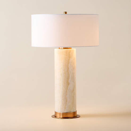 Natalia Onyx Table Lamp 21.9"