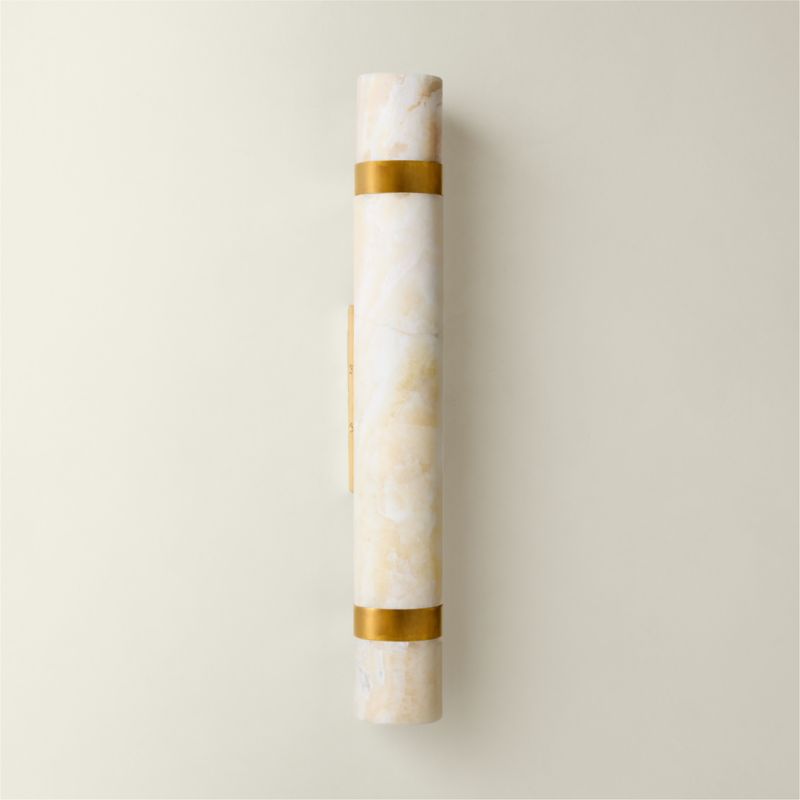 Natalia Onyx Stone Wall Sconce 21.5"