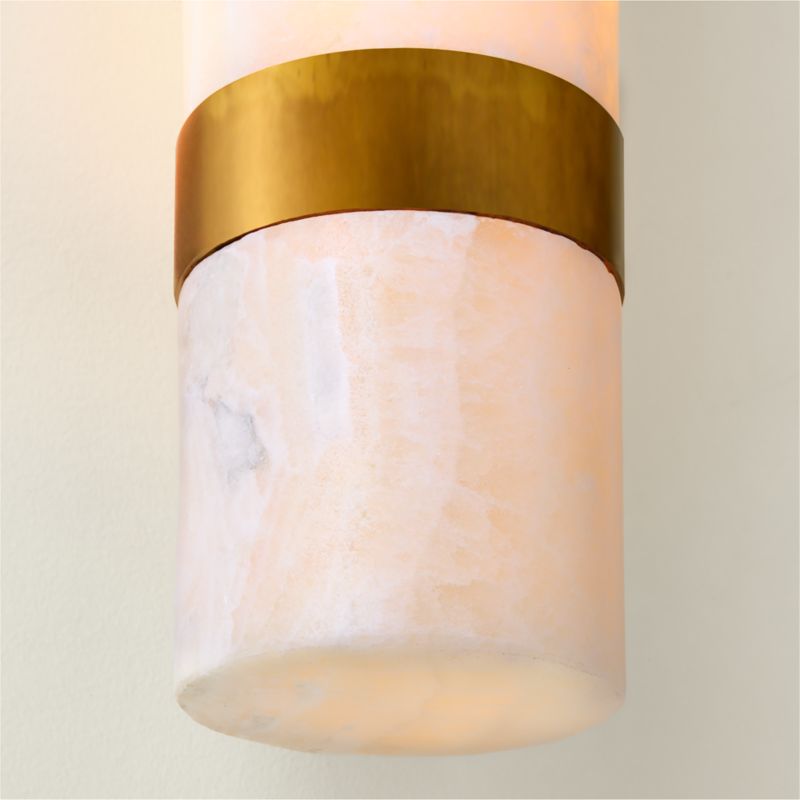 Natalia Onyx Stone Wall Sconce 21.5"