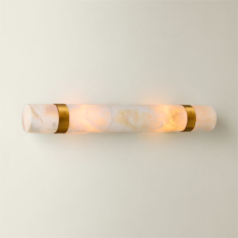 Natalia Onyx Stone Wall Sconce 21.5"