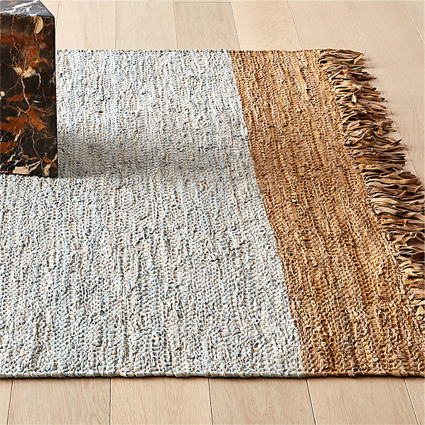 Leather Rugs Cb2, Leather Woven Rug