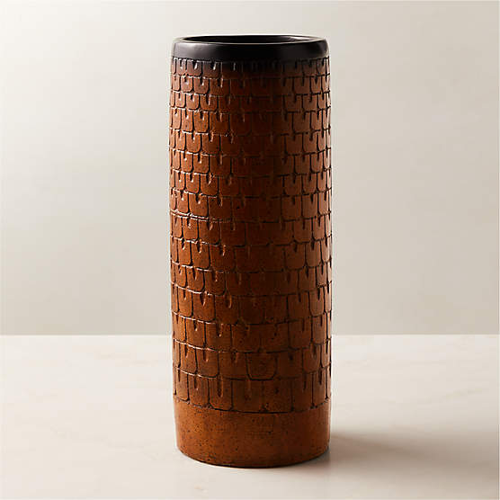 Orson Grey Terracotta Vase + Reviews CB2 Canada