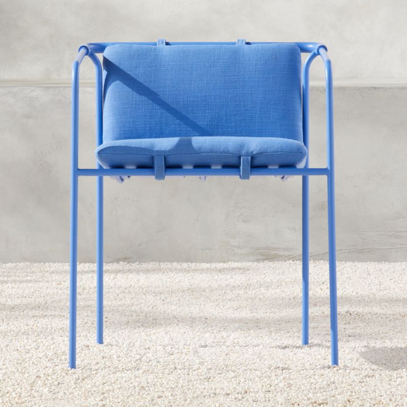 View Navene Blue Outdoor Dining Armchair details