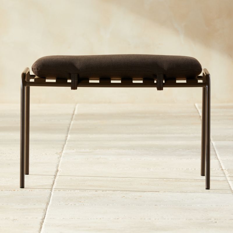 Navene Bronze Outdoor Ottoman - image 0 of 7