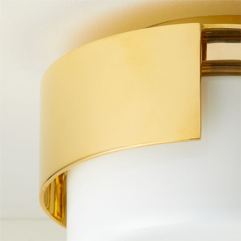 Navi Cast Polished Brass Flush Mount Light - image 3 of 5