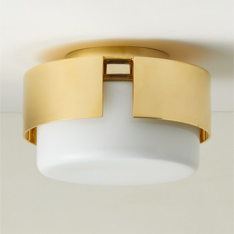 Navi Cast Polished Brass Flush Mount Light - image 2 of 5