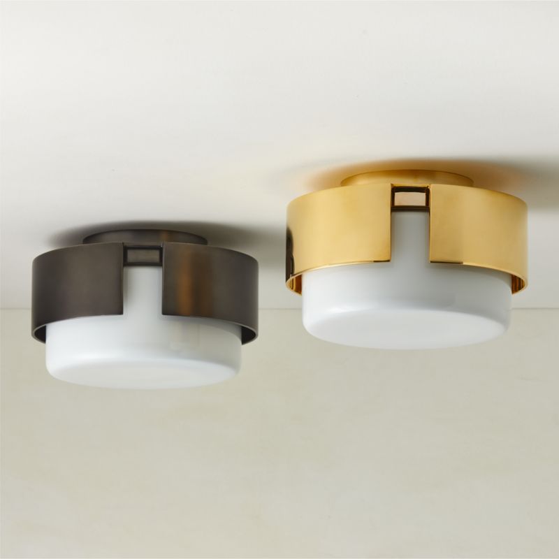 Navi Cast Polished Brass Flush Mount Light - image 4 of 5