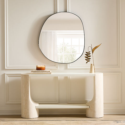 Navone Blackened Brass Wall Mirror 36''x32''