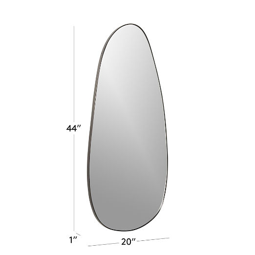 Navone Blackened Brass Wall Mirror 20''x44''