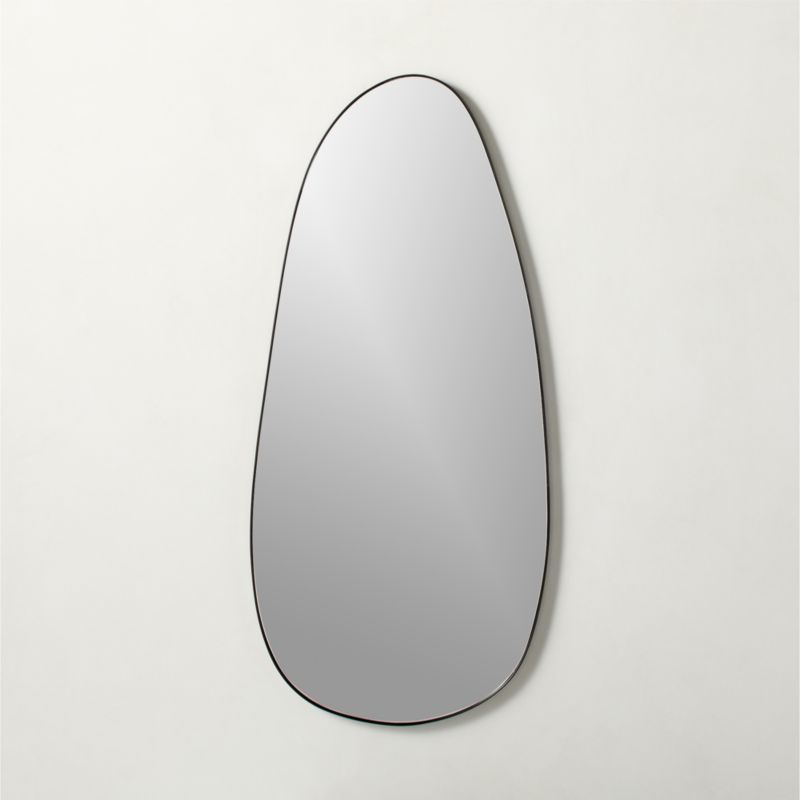 Viewing product image Navone Blackened Brass Wall Mirror 20''x44'' - image 1 of 7