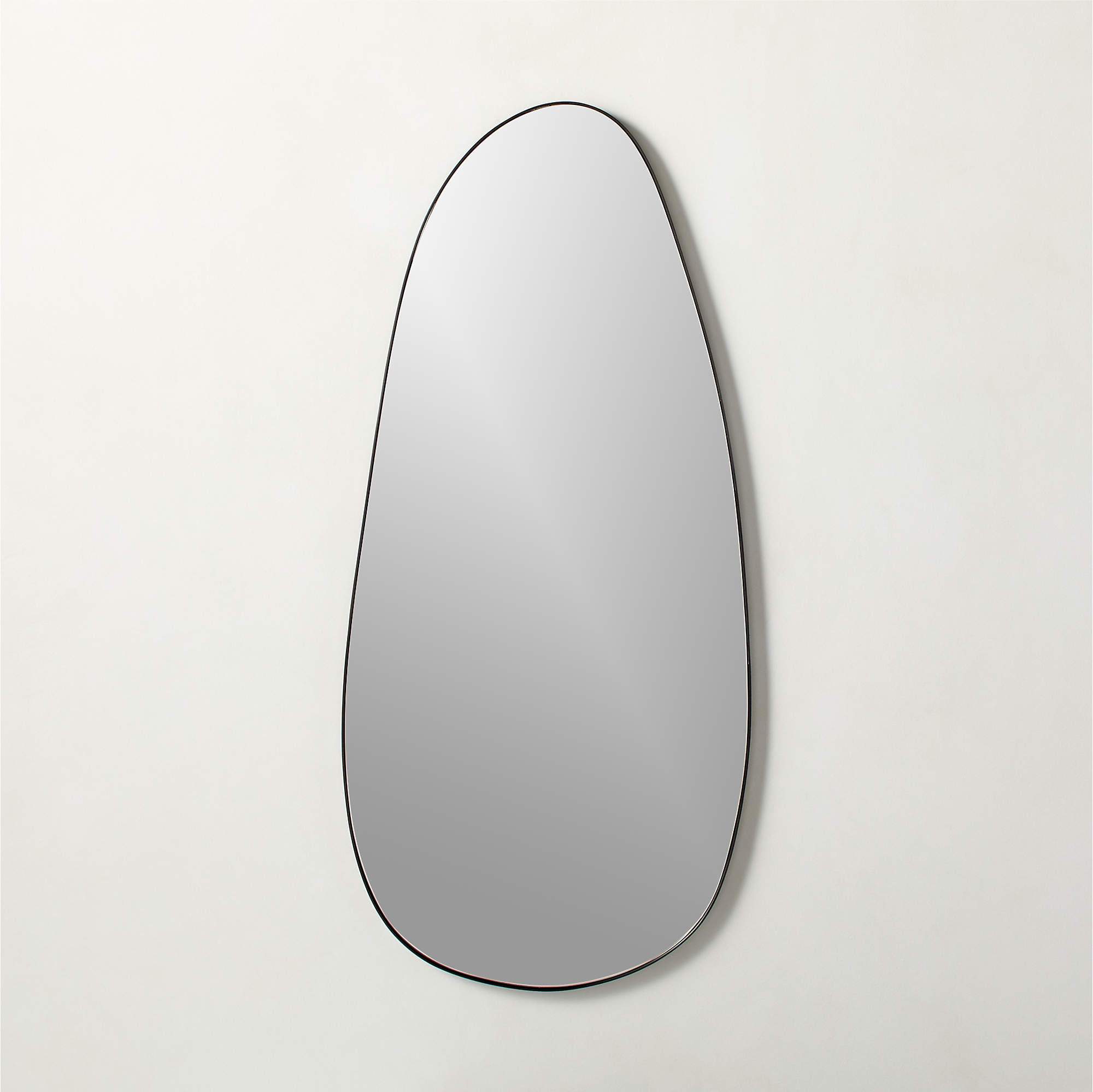 Navone Blackened Brass Wall Mirror 20''x44'' + Reviews | CB2