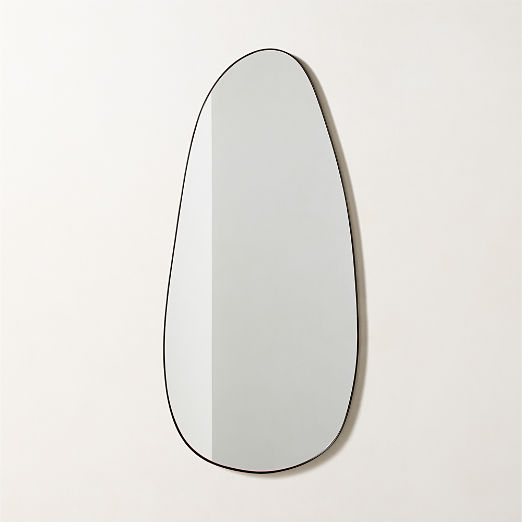 Navone Blackened Brass Wall Mirror 20''x44''