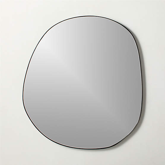 Navone Blackened Brass Wall Mirror 36''x32''