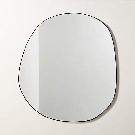 Navone Blackened Brass Wall Mirror 36''x32''