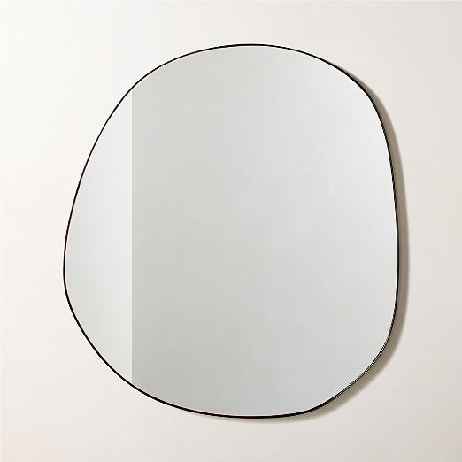 Navone Blackened Brass Wall Mirror 36''x32''