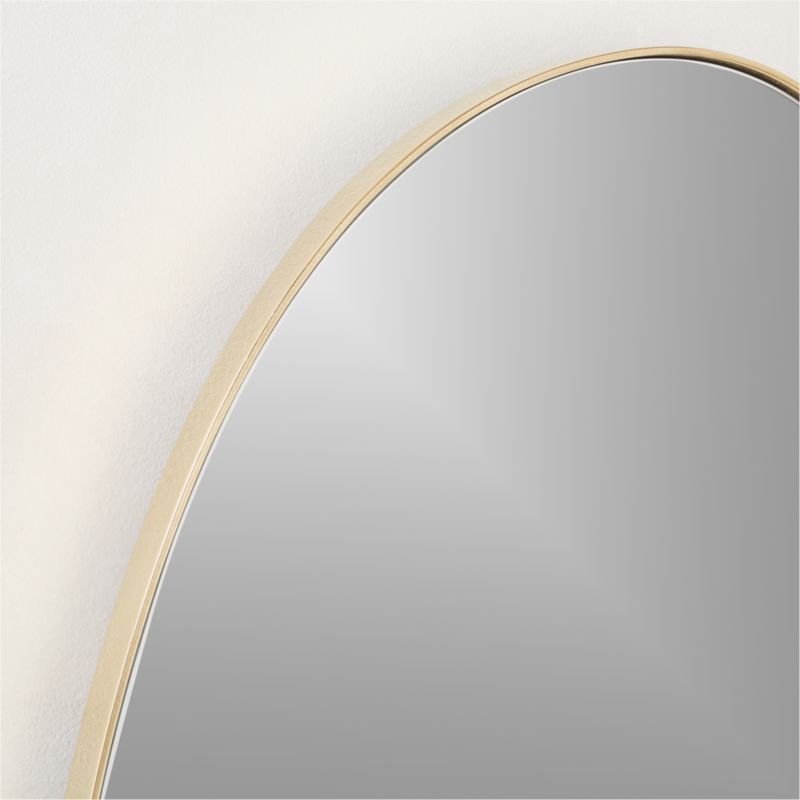 Navone Unlacquered Brass Wall Mirror 20''x44'' - image 5 of 8