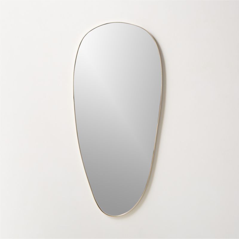 Navone Unlacquered Brass Wall Mirror 20''x44'' - image 3 of 8