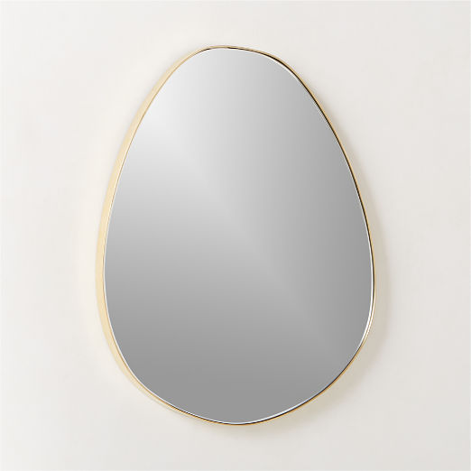 Navone Unlacquered Brass Wall Mirror 24''x20''