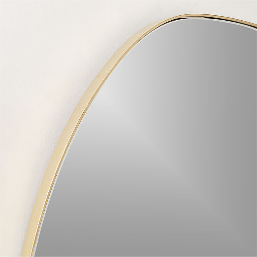 Navone Unlacquered Brass Wall Mirror 24''x20''