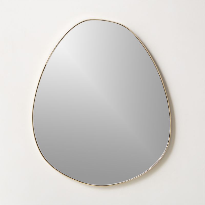 Viewing product image Navone Unlacquered Brass Wall Mirror 24''x20'' - image 1 of 7