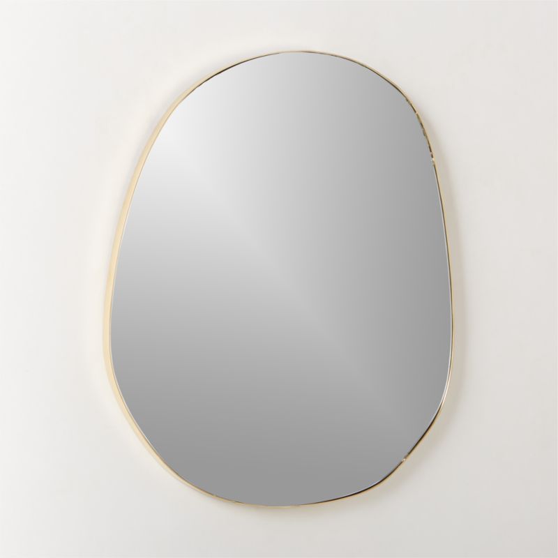 Navone Unlacquered Brass Wall Mirror 36''x32'' - image 4 of 7