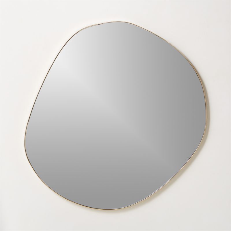 Navone Unlacquered Brass Wall Mirror 36''x32'' - image 3 of 7