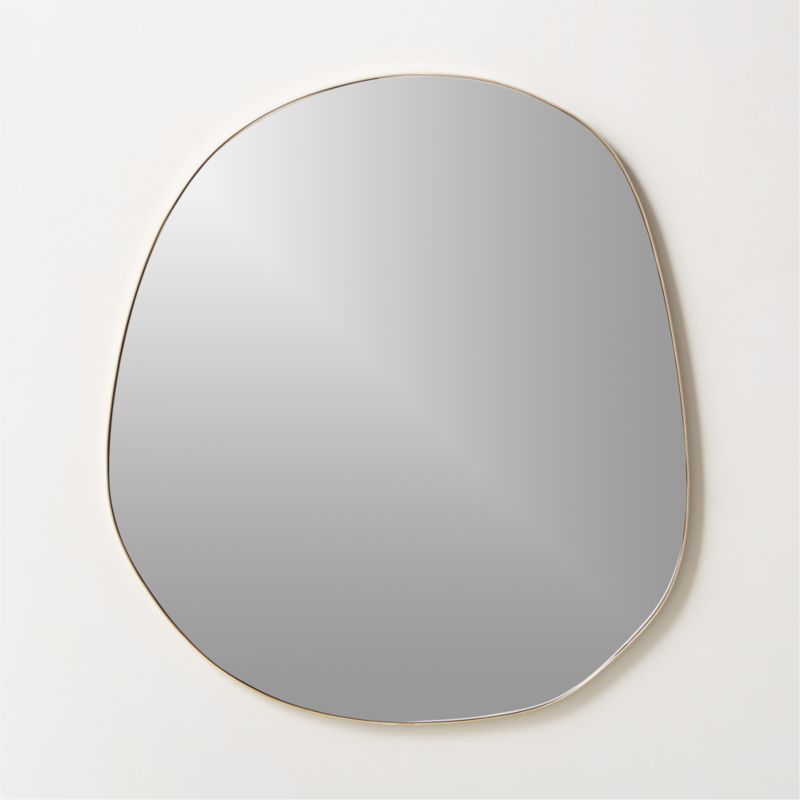 Viewing product image Navone Unlacquered Brass Wall Mirror 36''x32'' - image 1 of 8