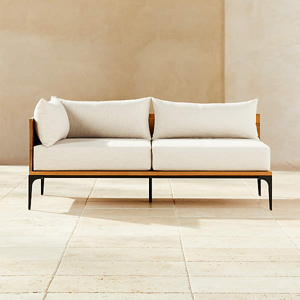 Cb2 store outdoor loveseat