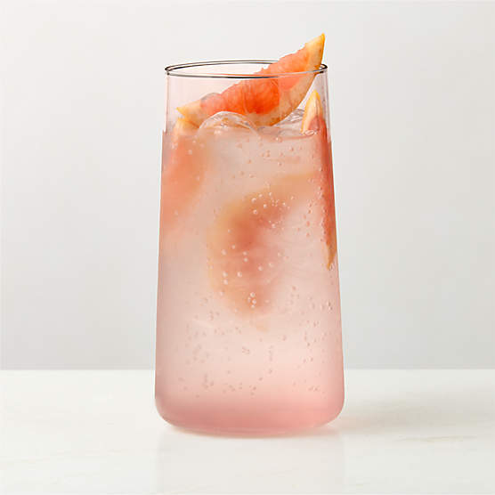 Neat Burgundy Cooler Glass