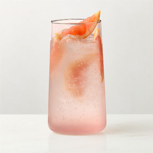 Neat Burgundy Cooler Glass