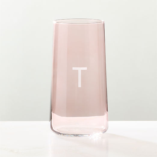 Neat Burgundy Cooler Glass
