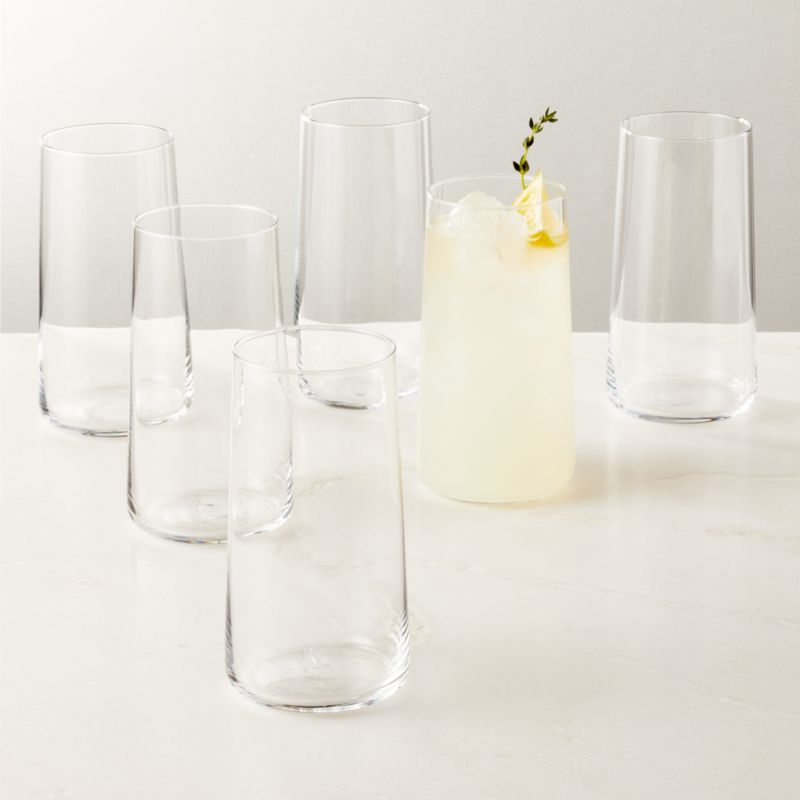 Neat Modern Drinking Glasses Set of 6