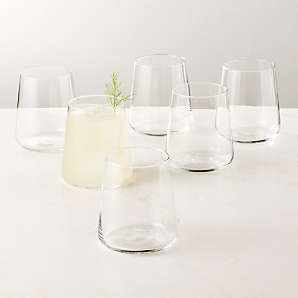 Curated Set of 8 Assorted Nick and Nora Cocktail Glasses