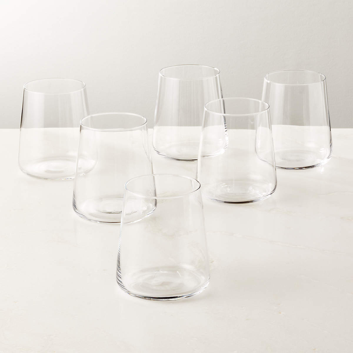 Neat Double Old-Fashioned Glass Set of 6 + Reviews | CB2