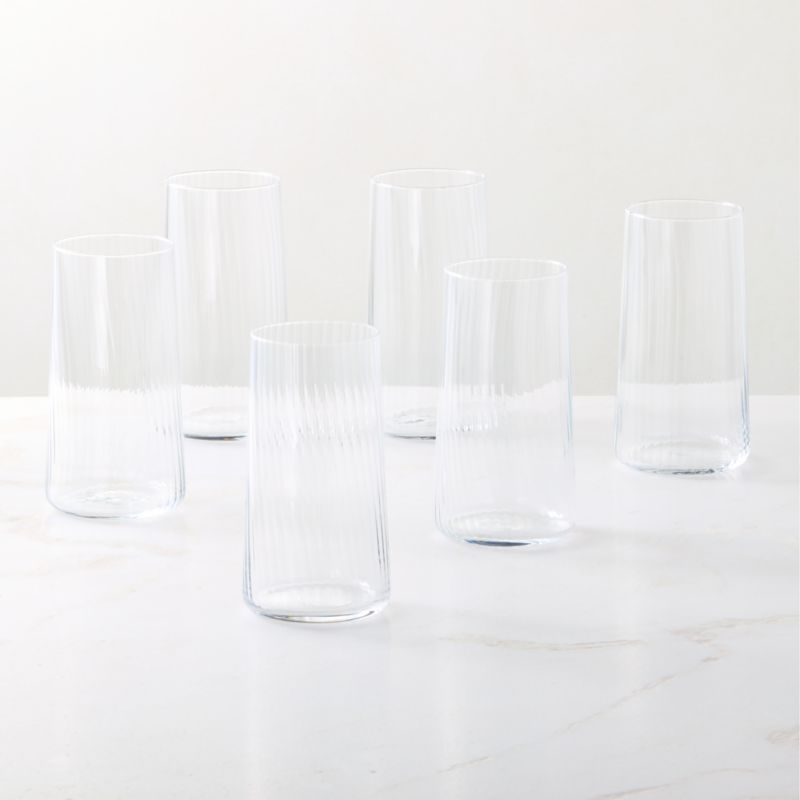 Neat Optic Cooler Glasses Set of 6 - image 2 of 8