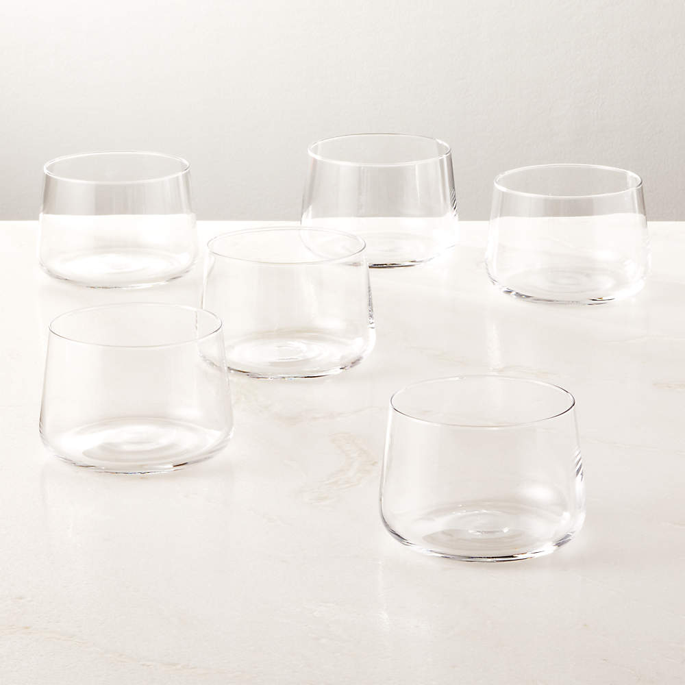 Neat Modern Drinking Glasses Set of 6 + Reviews