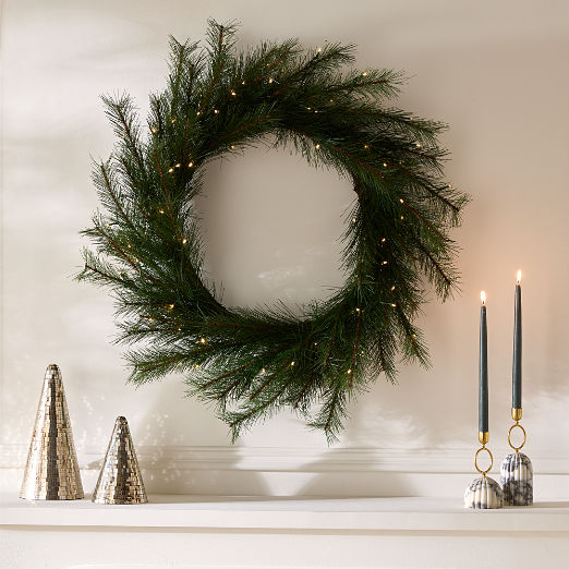 Needle Pine LED Holiday Wreath 36"