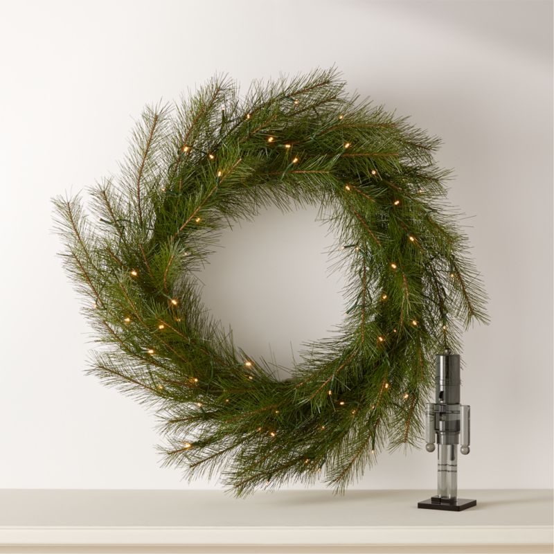 Needle Pine LED Holiday Wreath 36" - image 0 of 4