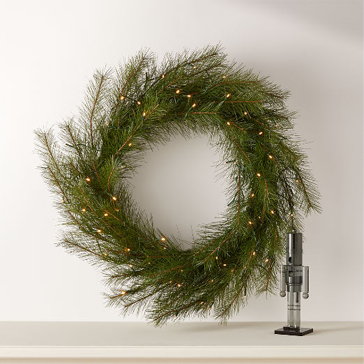 Needle Pine LED Holiday Wreath 36"