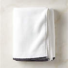 Brooks Ribbed Organic Cotton White Bath Towel Set