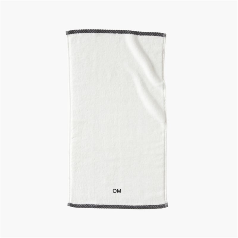 Neela Organic Cotton Black Trim Hand Towel - image 3 of 6