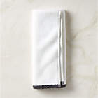 Matin Wavy Organic Cotton White Bath Towel