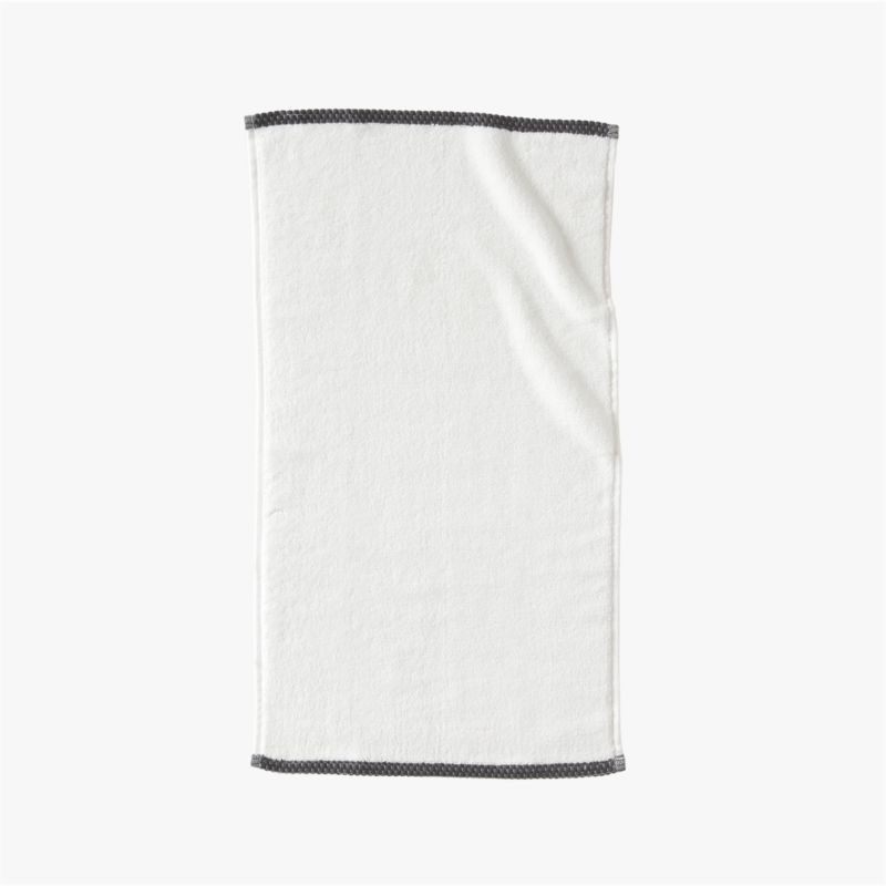 Neela Organic Cotton Black Trim Hand Towel - image 2 of 6