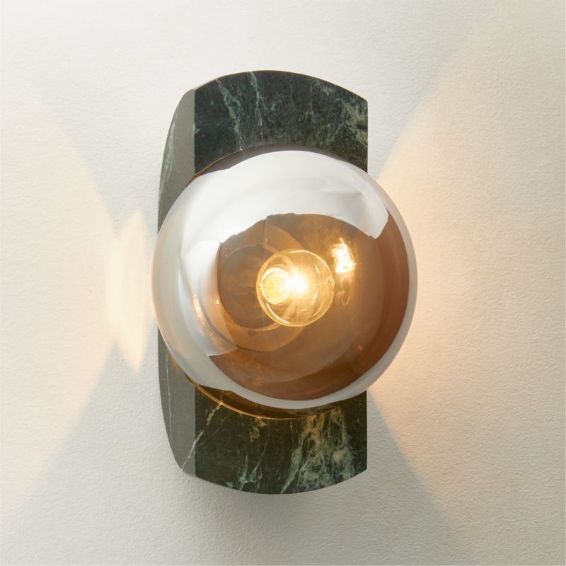 Neptune Green Marble Wall Sconce - image 0 of 7