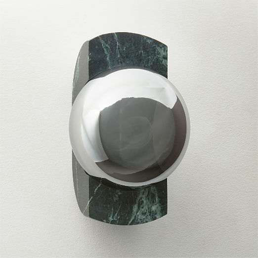 Neptune Green Marble Wall Sconce