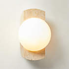 Roxane White Marble Wall Sconce by goop