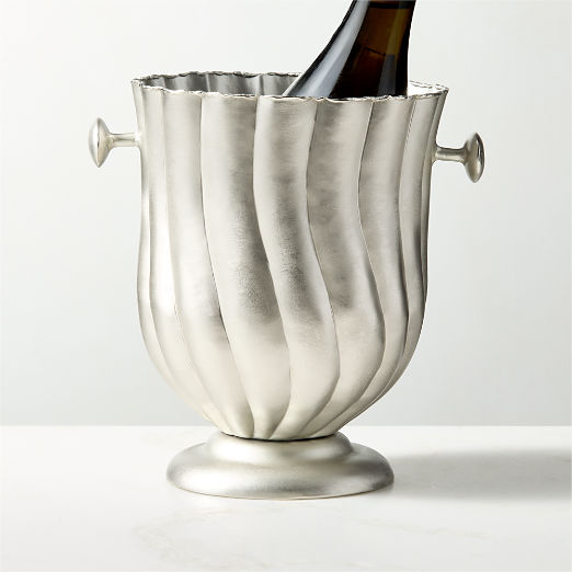 Nerano Pewter Cast Aluminum Wine Chiller by Nina Garcia
